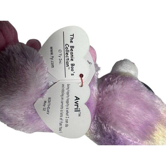 TY Beanie Boos AVRIL 6 Inch Bunny 2016 Retired NEW w/ Tag - Picture 11 of 12